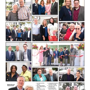 A group of photos collaged together in a newsletter format, featuring the networking events