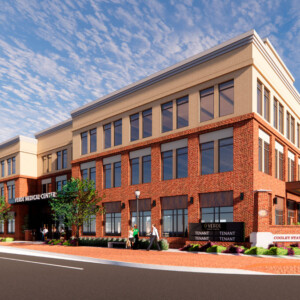 A rendering of the Verde Medical Center at Cooley Station in Gilbert, AZ